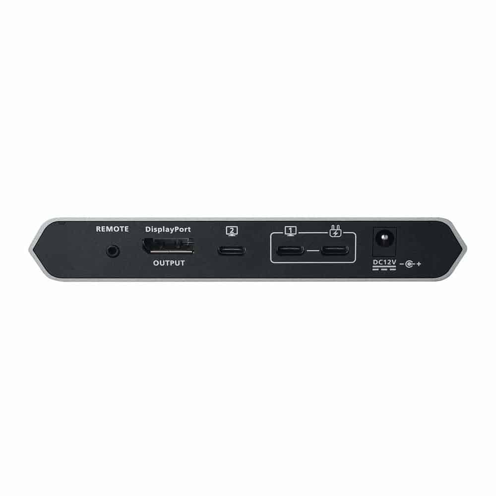 (image for) ATEN 2-Port 4K DisplayPort USB-C KVM Dock Switch with Power Pass-Through